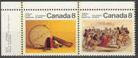 Canada 1975 Mi. 589-90 Subarctic Indian's Artefacts Margin Pair MNH - Nuovi