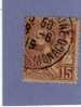 MONACO TIMBRE N° 24 OBLITERE PRINCE ALBERT 1ER 15C BRUN LILAS SUR JAUNE - Used Stamps
