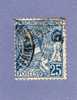 MONACO TIMBRE N° 25 OBLITERE PRINCE ALBERT 1ER 25C BLEU - Usados