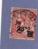 MONACO TIMBRE N° 52 OBLITERE PRINCE ALBERT 1ER 25C SUR 10C ROSE - Used Stamps