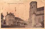 CPA. ANIMEE. EVAUX LES BAINS. PLACE ST PIERRE. BOUTIQUE CHAPELLIERE. - Evaux Les Bains