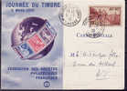 FRANCE - 346 Sur Carte 1er Jour "journée Du Timbre 5/3/1939 Mulhouse" - 1940-1949