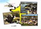 CPSM. LA GARDE. 3 VUES EN HELICOPTERE. DENTELLEE. - La Garde Freinet