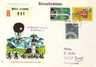 SWITZERLAND REGISTERED COVER 1967 BALLOON CANCELED BAR - Andere (Lucht)