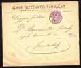 Hungary 1899,commercial Cover Perfin Very Rare  "RA1858" Adriai Biztosito Tarsulat. - Perforiert/Gezähnt