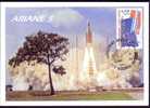 Carte Maximum France N°Yvert 3366 (Ariane) Obl  Sp Ill Lancement Kourou 19.12.2000 - 2000-2009