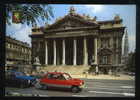 PHOTO POSTCARD BRUSSELES BRUXELLES BOURSE CARTE POSTAL CARS RENAULT 5 FORD ESCORT - Avenues, Boulevards