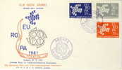 TURKEY FDC MICHEL 1820/22 EUROPA 1961 - 1961