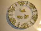 COLLECTION / FAIENCE ASSIETTE / DECOR POULE COQ CANARD / SAINT CLEMENT  / EPOQUE 1920 / DIAMETRE 25 CM / PARFAIT ETAT - Saint Clément (FRA)