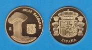 ESPAÑA / SPAIN   MEDALLA  ORO / GOLD    SC/UNC  PROOF  BALEARES   DL-7137 - Autres & Non Classés