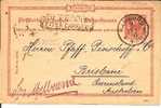 Qld006 / AUSTRALIEN, QUEENSLAND,  Hamburg-Brisbane-Melbourne 1893.  Mit Stempel "Not  Known Letter Carriers - Cartas & Documentos