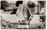 CARTE PHOTO GAGNY - MULTIVUES MAIRIE ETANG EGLISE PLACE PANORAMA - Gagny