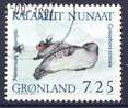 #Greenland 1991. Seals.  Michel 213. Cancelled (o) - Gebraucht