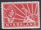 NYASSALAND /  1942  /  2 D  /  Y&T N° 76  /  NEUF *  MLH  /  LEOPARD / KING GEORGE VI - Nyasaland (1907-1953)