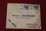 1954  MADAGASCAR    EX COLONIE FRANCAISE P/ G.ALLEMAND BD MICHELET à MARSEILLE 13008 MARCOPHILIE - Autres & Non Classés
