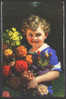 KNOEFEL, LUDWIG Children Cute Blond Boy With Bunch Of Flowers, Novolito No 669/2 - Knoefel, Ludwig