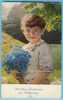 KNOEFEL, LUDWIG Children Sweet Little Boy  With Bunch Of Cornflowers, Novolito - Knoefel, Ludwig