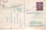 PPC POSTED WITH PORTO STAMP  AT DEPARTURE !!! - Lettres & Documents