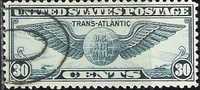 Trans-Atlantic 1939: New York-Marseille 30c Cancelled - 1a. 1918-1940 Afgestempeld