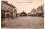 Carte Postale Ancienne Milly La Forêt - La Place Du Marché - Imprimerie - Milly La Foret