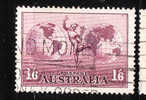 Australia 1934 Mercury & Hemispheres Air Post Stamp Globe Used - Oblitérés