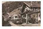 Suisse- Schweiz -Zwitserland Switzerland. Champéry (VS),La Gare (2scans,cpa Animée) - Champéry