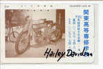 RARE * HARLEY DAVIDSON On PHONECARD JAPAN (1) TELECARTE TELEFONKARTE - Motos