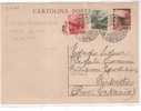 26683)intero Postale Con 1.20£+80c+1£ Democratiche Da Verona A Riposto Il 15-4-1946 - Marcophilie