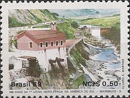 BRAZIL - 1st HYDROELECTRIC POWER STATION IN SOUTH AMERICA, MARMELOS 1989 - MNH - Wasser