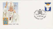 Australia-1986 Pope Visit Hobart 27th November Souvenir Cover - Brieven En Documenten