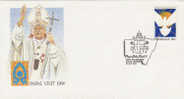 Australia-1986 Pope Visit Sydney 26th November Souvenir Cover - Brieven En Documenten