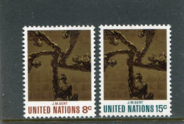 UNITED NATIONS - NEW YORK   - 1972  ARTS  SET   MINT NH - Nuevos