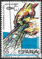 SPAIN 1991 World Fishing Exhibition, Vigo - 55p Hands Holding Net FU - Usados