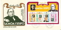 SAMOA  1979  Rowland Hill   Souvenir Sheet On FDC - Samoa (Staat)