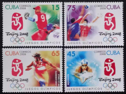 2008  CUBA BEIJING OLYMPIC GAME 4V STAMP SPORT - Estate 2008: Pechino