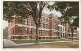Springfield MA, Technical High School On 1910s Vintage Detroit Publishing Co. Postcard - Springfield