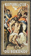 BURUNDI 1972 Easter. Paintings - 27f. - The Trinity (El Greco) FU - Used Stamps