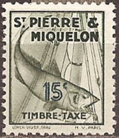 SAINT-PIERRE & MIQUELON..1938..Michel # 34...MH...Portomarken. - Unused Stamps