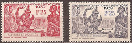 SAINT-PIERRE & MIQUELON..1939..Michel # 192-193...MLH. - Unused Stamps