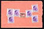 Nice Franking 7 Stamps On Cover 1937 Rare Combination Franking!!! - Covers & Documents