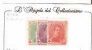 31481) BELGIO 10+5+20 C. - PRO Croce Rossa -  Linguellati - 1914-1915 Rode Kruis