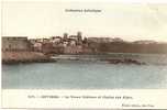 C  .P. A   (   ANTIBES   " Le Vieux Château Et Chaine Des Alpes " Carte Très Rare - Beau Plan  ) - Antibes - Old Town