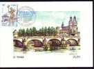 CARTE-MAXIMUM = FRANCE N°Yvert 3397 (Tours) Obl Ill 1er Jour (Aquarelle) - 2000-2009