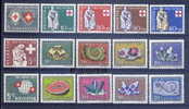 1957 - 58 -59 COMPLETE SET PRO PATRIA MNH ** - Neufs