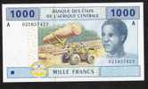 C.A.S. LETTER A For GABON GABON P407Aa 1000  FRANCS 2002 Signature 5  ( FIRST ! )    UNC. - Gabon