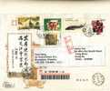 China Oversized Postal Stationary Registered Airmail Cover With Fabulous Stamps,Sturgeon Etc.must Look!! - Covers & Documents