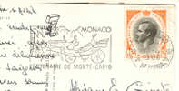 Monaco - Flamme 1966 Monte-Carlo Centenaire - Calèche - Carte Entière - Poststempel
