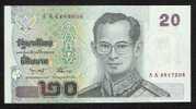 THAILAND  P109b  20 BAHT 2003 #5A  EARLY Signature 75  UNC. - Tailandia