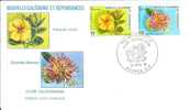 FDC 429  NOUVELLE CALEDONIE  N° 436; 437  FLEURS - FDC