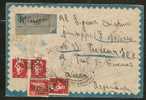 ITALIA - VF 1945 REGISTERED CENSORED COVER From MONTEROSSO CALABRO, CATANZARO To BUENOS AIRES Via NEW YORK -cancel Back - Marcophilie